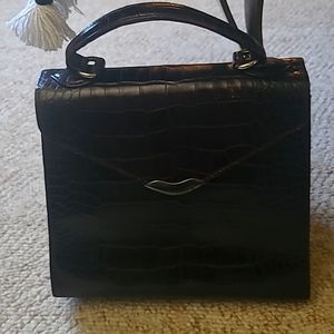 Rare Vintage Ralph Lauren Leather Kelly Handbag with 925 silver hardware